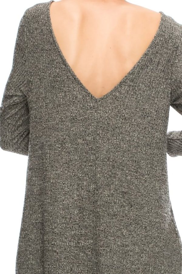 V-Back Swing Dress