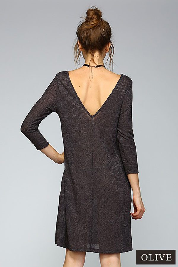 V-Back Swing Dress
