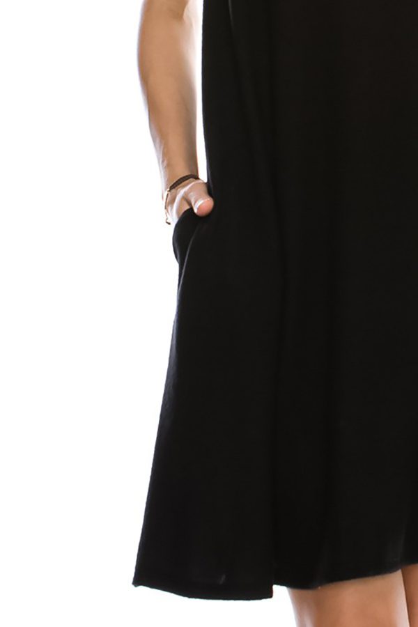 Solid Swing Short Sleeve Dress