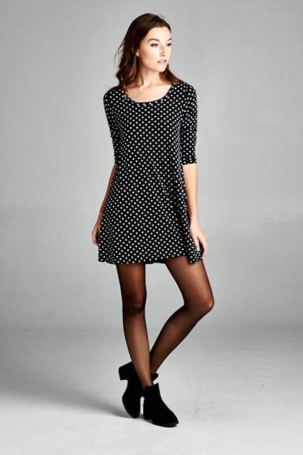 Polka-dot Swing Dress