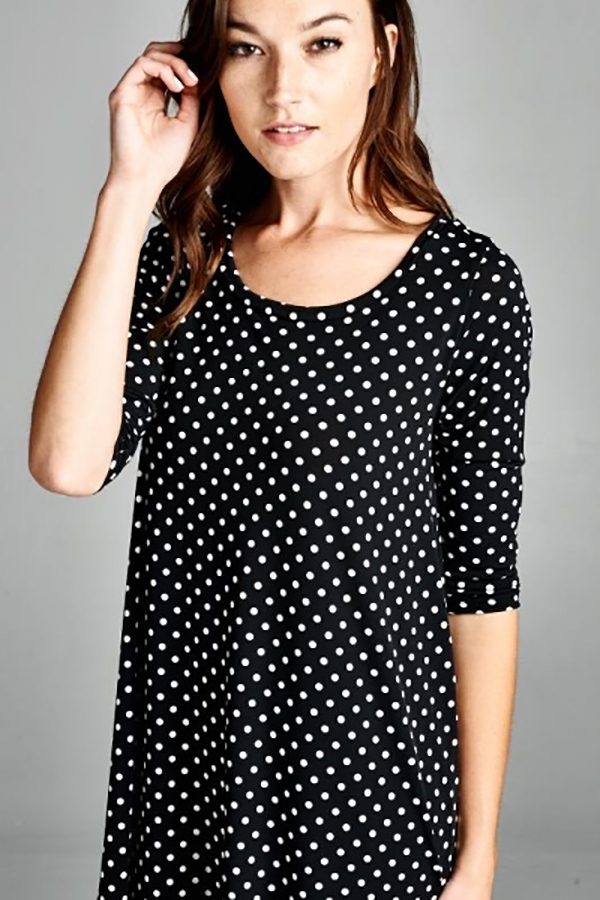 Polka-dot Swing Dress