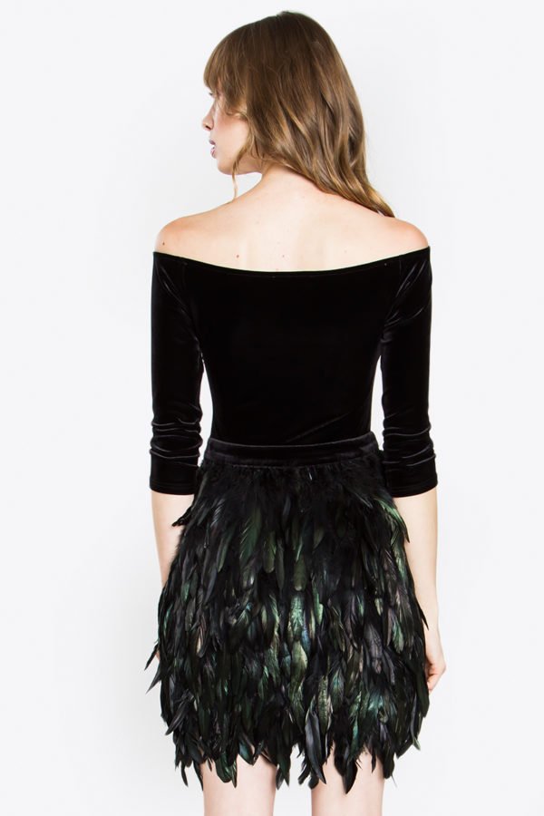 Emerald Feather Dress