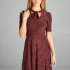 Short Sleeve Polka Dot Dress