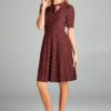 Short Sleeve Polka Dot Dress