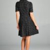 Short Sleeve Polka Dot Dress