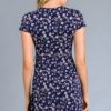 Short sleeve faux wrap floral print dress
