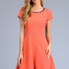 A-line Dress with Back Key Hole