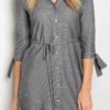 Fit and Tied Shirt Dress