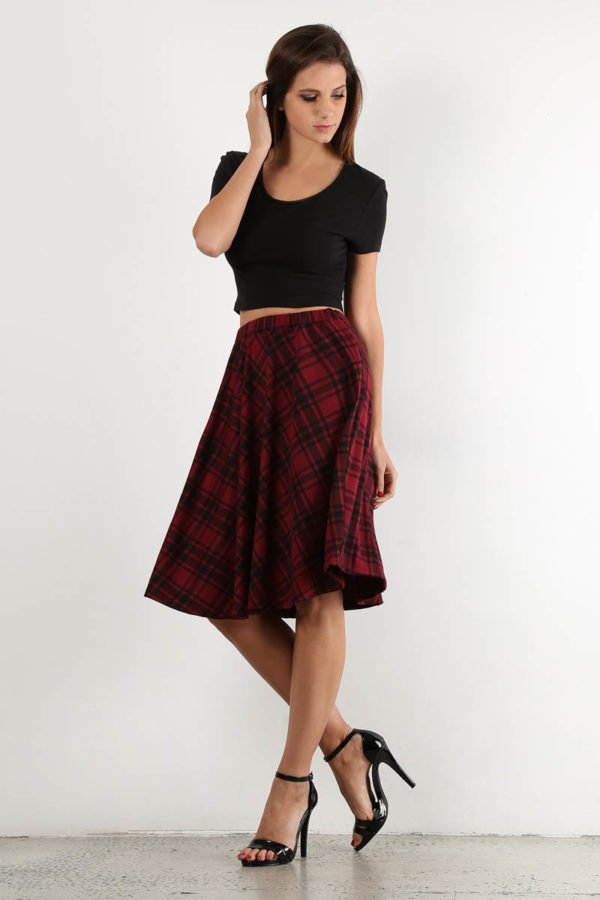 Tartan Around Plaid Skirt
