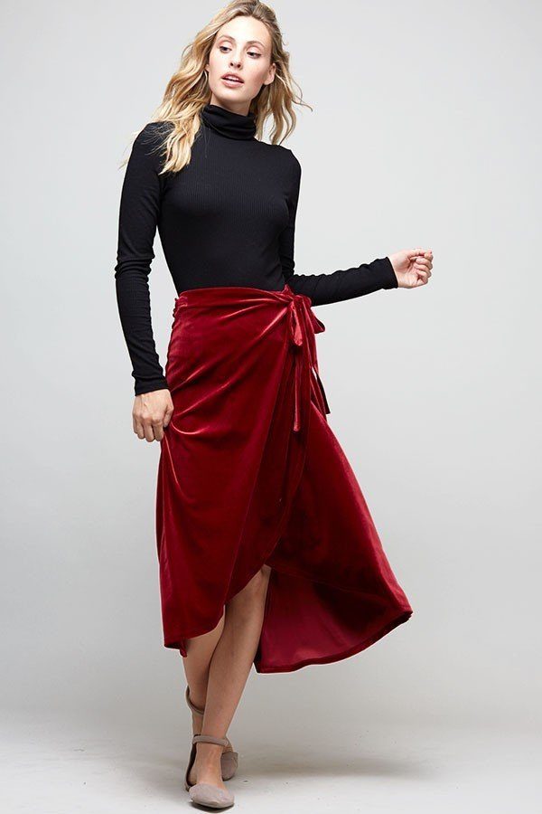 Wrapped and Strapped Wrap Skirt