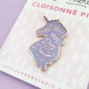 Unicorn Daydreams Pin - Lilac Iridescent Glitter - Clearance - Image 3